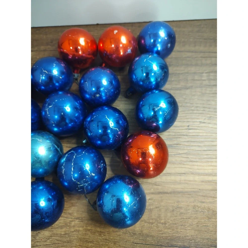 Vintage Mercury Glass Ball Christmas Ornaments 1 25